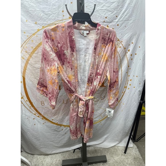 Jenni Style Not Size Women's and Plus Size Robe, - Watercolor Blush Size S - Picture 2 of 4
